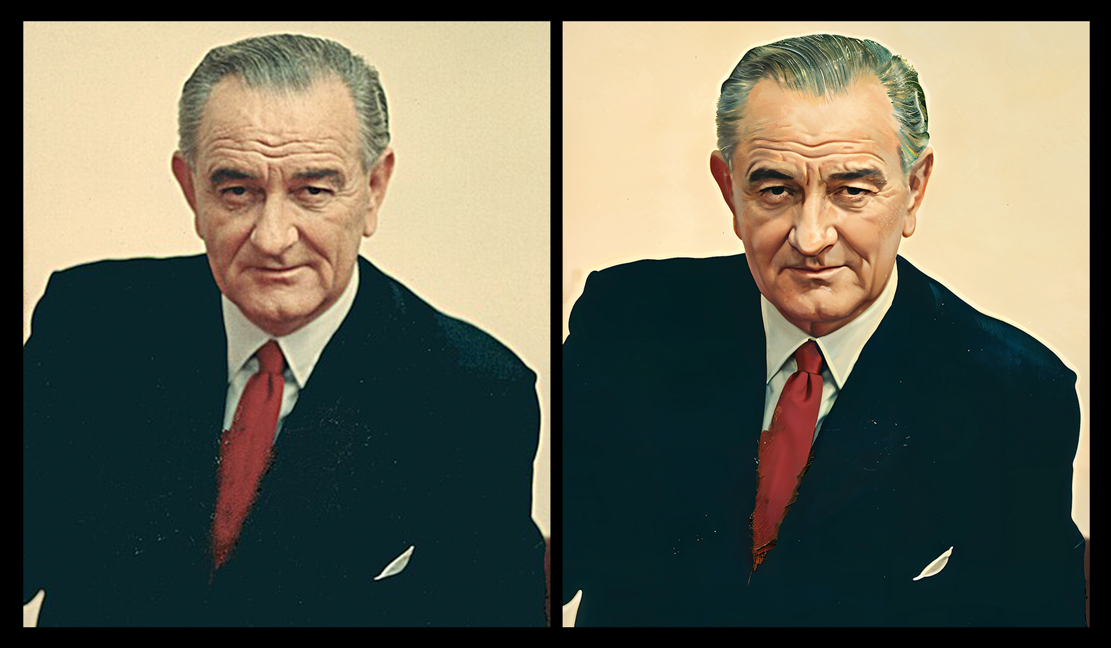 Fig. 8: LBJ Upscale – Artifice