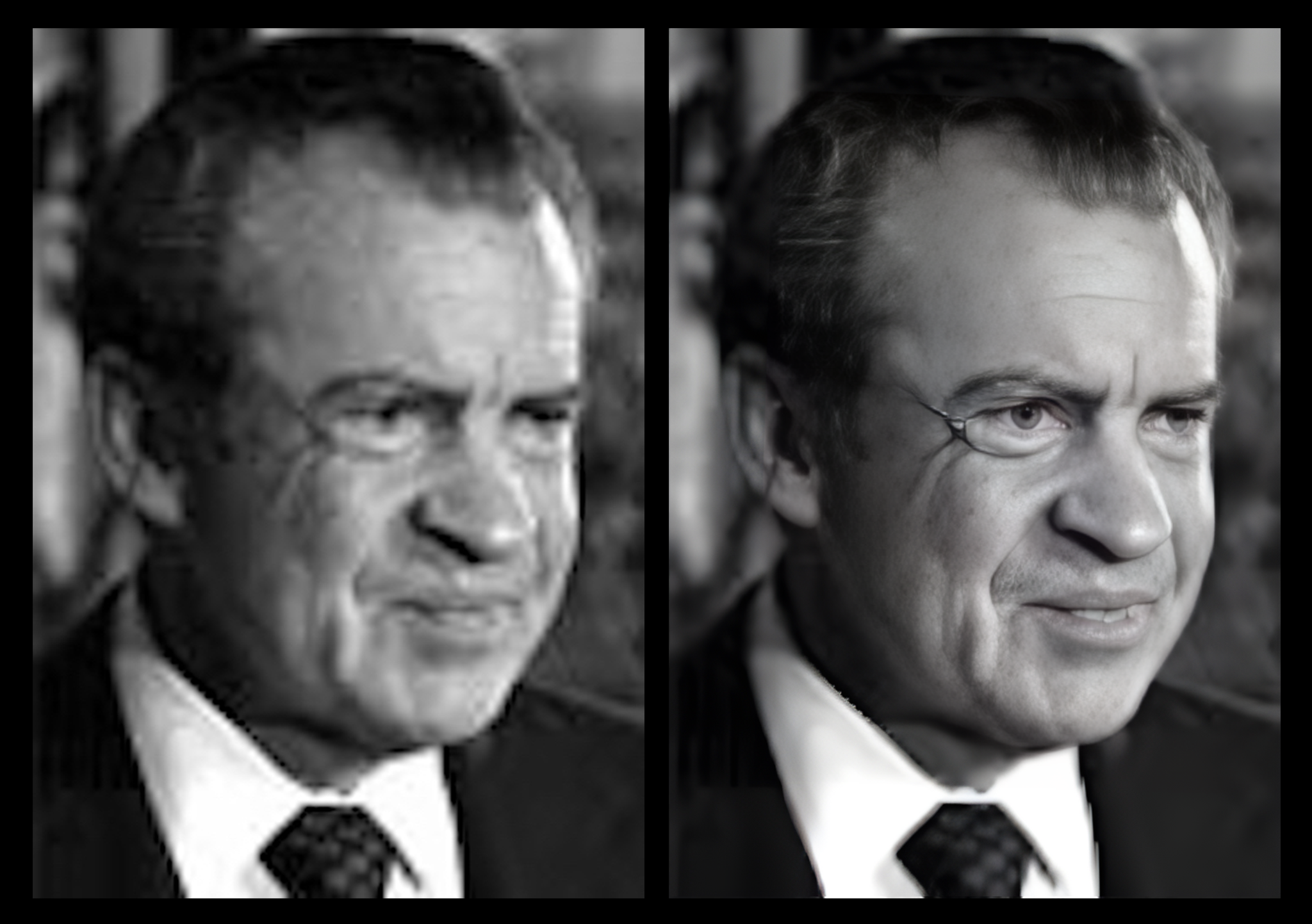 Fig. 5: Tiny Nixon Photo Upscale