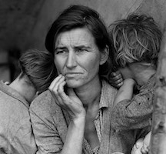 Fig. 6: Great Depression Woman – Clearly Defined Subject